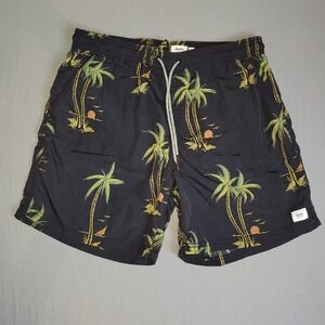 Katin Mens Board Shorts Size XL  (34) Palm Tree Swim Trunks Drawstring